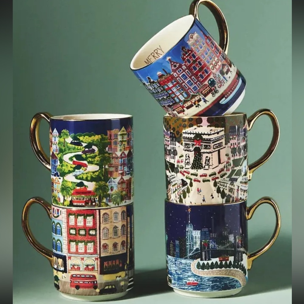 Anthropologie Holiday In The City New York Mug - Picture 3 of 6